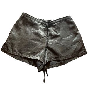 Silence + Noise Black Drawstring Shorts